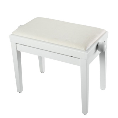 Банкетка для пианино Rin HY-PJ018A satin-white с регулировкой высоты