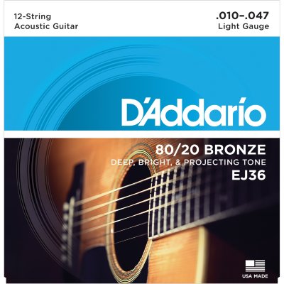 Купить d'addario ej36 - струны для акустической гитары