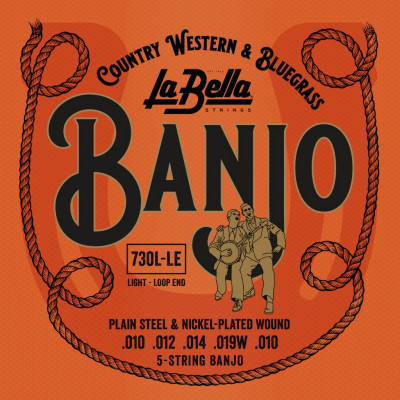 Купить la bella 730l-le banjo - комплект струн для 5-струнного банджо