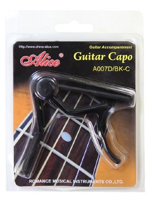 Купить alice a007d/bk-c - каподастр для классической гитары