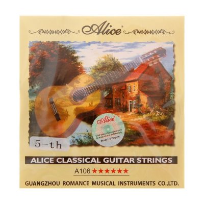 Купить alice ac106-h-5 - одиночная 5-я струна для классической гитары