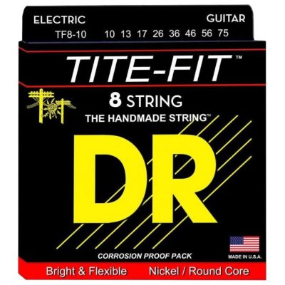Купить dr tf8-10 tite-fit - струны для электрогитары
