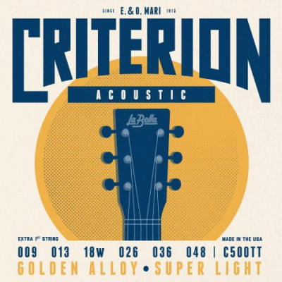 Купить la bella c500-tt criterion ultra light - струны для акустической гитары