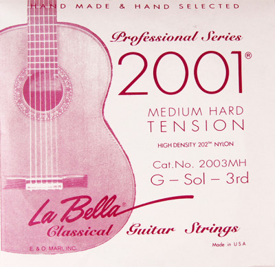 Купить la bella 2003 mh - отдельная 3-я нейлоновая струна без оплетки