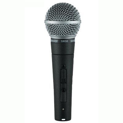 Shure SM-58S  микрофон вокальный динамический кардиоидный  с выключателем, для профессионального озвучивания вокала в студии звукозаписи. 