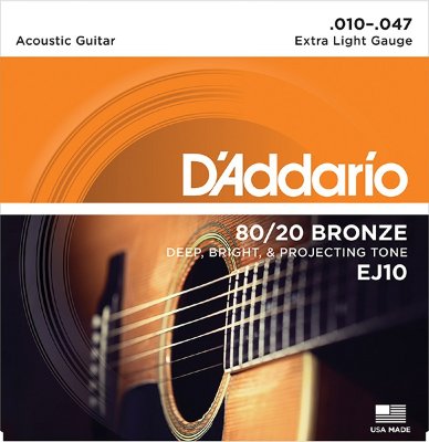 D'ADDARIO EJ10 - струны для акустической гитары