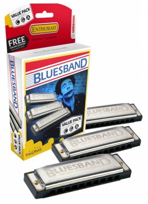 Купить hohner blues band cga m559xp - набор губных гармошек