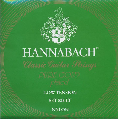 Hannabach 825LT Green PURE GOLD - струны для классической гитары
