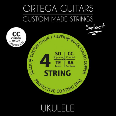Купить ortega uks-cc select - комплект струн для укулеле концерт