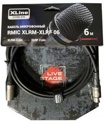 Купить xline cables rmic xlrm-xlrf 06 - кабель микрофонный