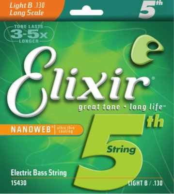 ELIXIR 15430 NANOWEB Light - Отдельная струна для бас гитары