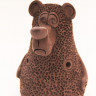 Купить керамика щипановых sb06 - свистулька большая медведь, черная