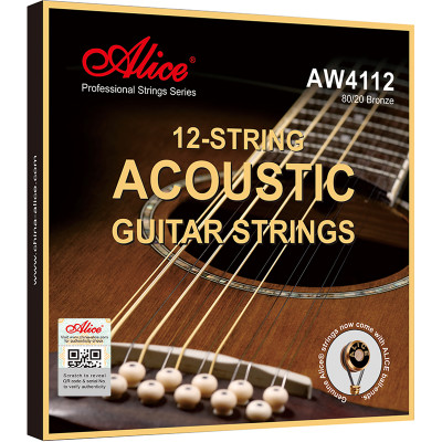 Купить alice aw-4112-sl - комплект струн для 12-струнной акустической гитары