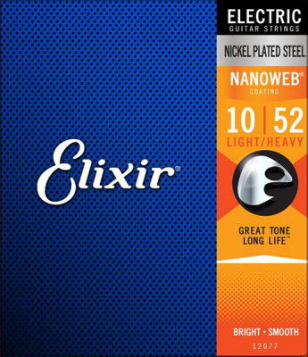 Elixir 12077 NANOWEB - струны для электрогитары