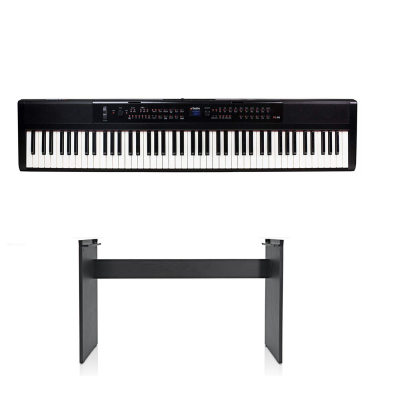 Купить пианино цифровое artesia pe-88 black стойка в комплекте