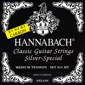 Hannabach 815-MTC CARBON Black SILVER SPECIAL - струны для классической гитары