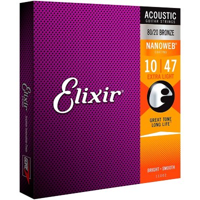 ELIXIR 11002 NANOWEB - струны для акустической гитары