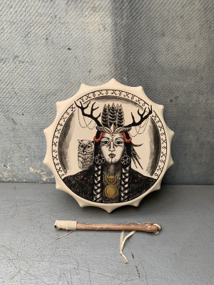 Шаманский бубен "Душа филина"