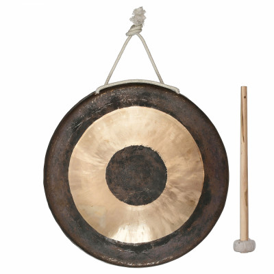 Гонг тибетский бронзовый, диаметр 20 см