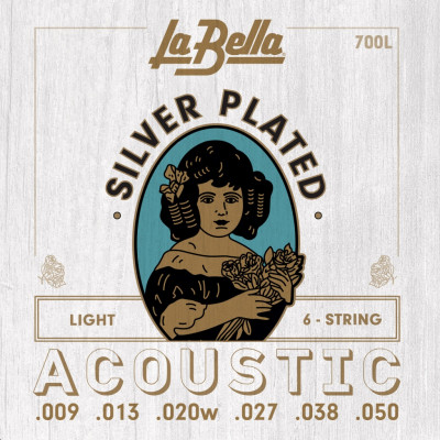 Купить la bella 700l light - струны для акустической гитары