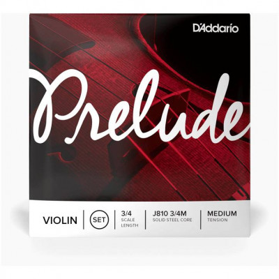 Купить d'addario j810 3/4m prelude - комплект струн для скрипки 3/4