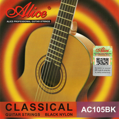 Alice AC105 BK-H-4- Одиночная 4-я струна для классической гитары