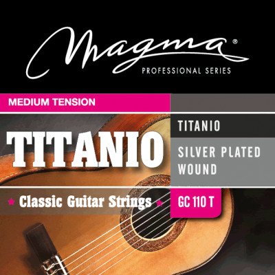 Купить magma strings gc-110t titanio nylon silver plated wound - струны для классической гитары