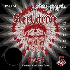 Мозеръ BSD-5L Steel Drive - струны для бас гитары