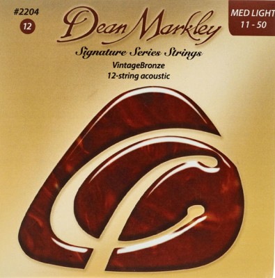 Dean Markley DM2204 Vintage Bronze Medium Light - струны для акустической гитары