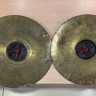 Купить тарелки оркестровые размер 16'', кожанные ремешки в комплекте (раритет 60-е годы)