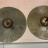 Купить тарелки оркестровые размер 16'', кожанные ремешки в комплекте (раритет 60-е годы)