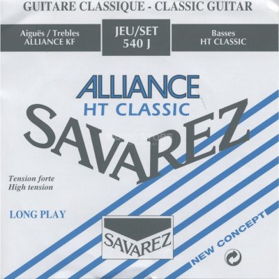 Купить savarez 540 j alliance blue high tension - струны для классической гитары