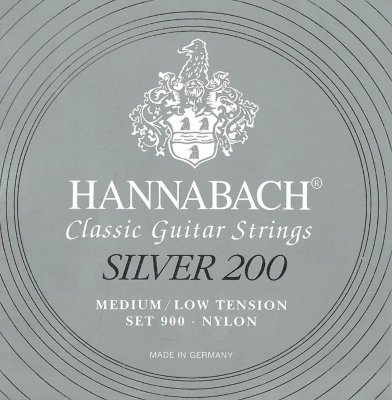 Hannabach 900MLT SILVER 200 - струны для классической гитары