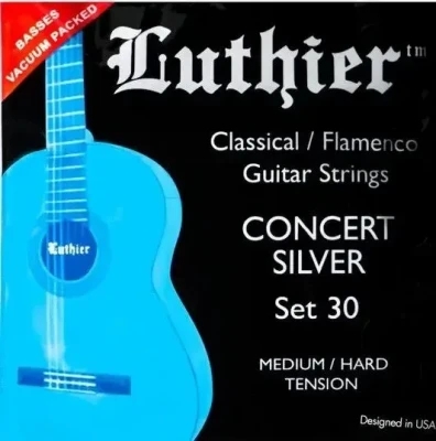 Luthier LU-30 Concert White Silver - Комплект струн для классической гитары